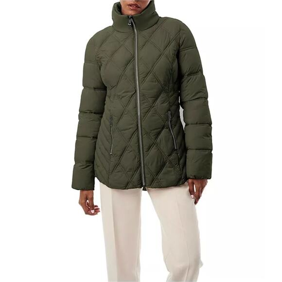 Bernado Full Circle Puffer Green Jacket Size M - Picture 1 of 8
